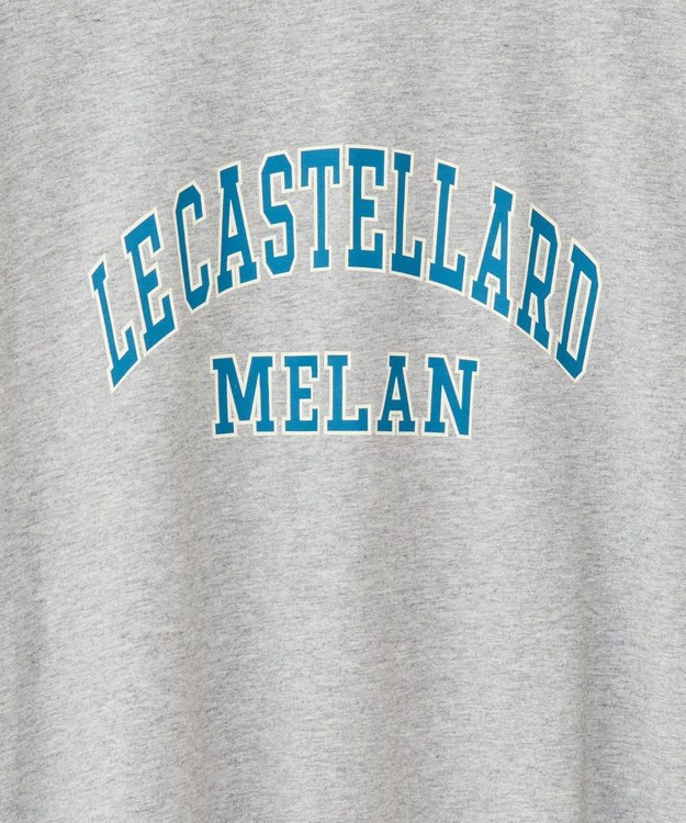 Green Parks 袖折り返しカレッジＴシャツ Gray Mixture