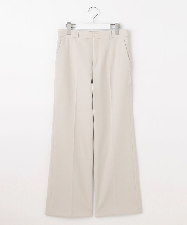 自由区 S 【WEB限定カラーあり・撥水加工・洗える】TRギャバストレート パンツ ベージュ