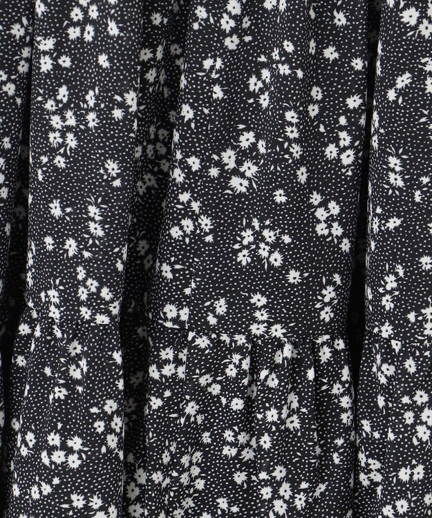 Feroux ウエストシャーリングティアード ワンピース ブラック系1