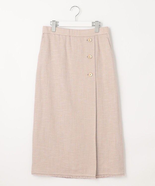 自由区 L 【セット可】ラミーブッチャー ストレートシルエットスカート ピンク系