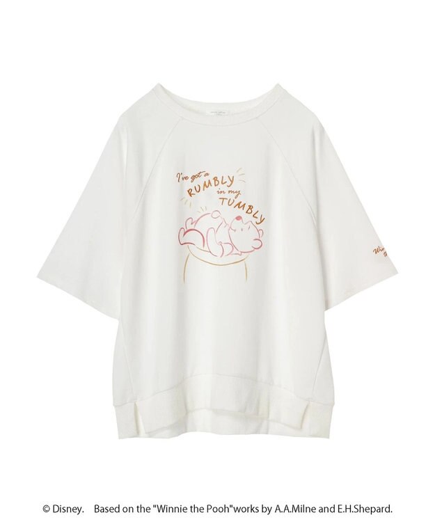Green Parks Ｗｉｎｎｉｅ　ｔｈｅ　Ｐｏｏｈ／７分袖プルオーバーⅡ White
