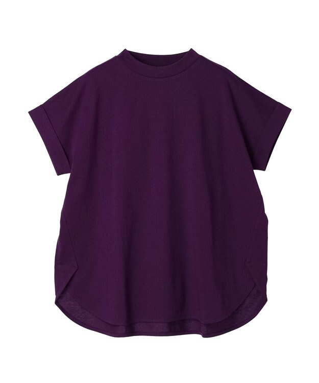 Green Parks 汗染み防止プチハイネックプルオーバー Purple