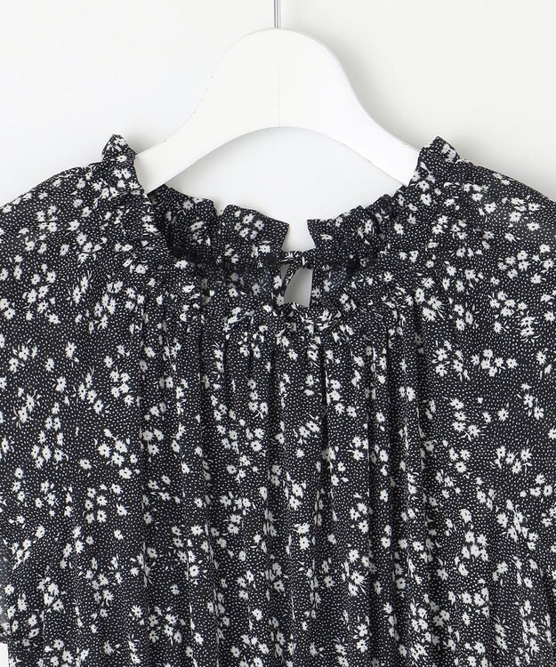 Feroux ウエストシャーリングティアード ワンピース ブラック系1