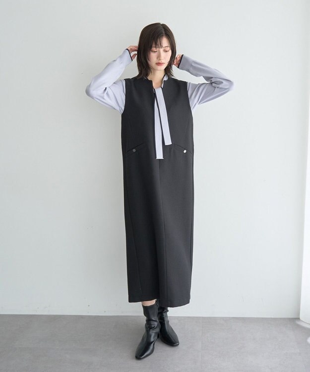 YECCA VECCA キーネックジャンスカ Black