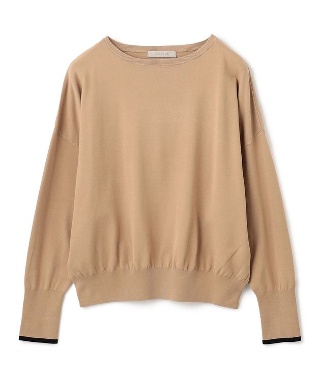 UNFILO 【洗える/抗菌防臭】マイビューティニット ドルマン キャメル