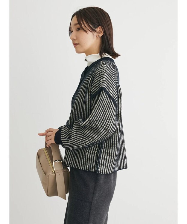 Green Parks ２ｗａｙ前後ニットプルオーバー Black