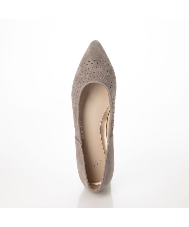 Riz raffinee <Riz raffinee>パンチングポインテッドトゥパンプス オークスエード