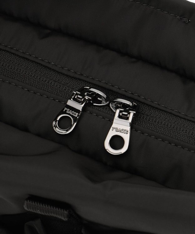 Y'SACCS ドローストリング コンビカラーショルダー ブラック