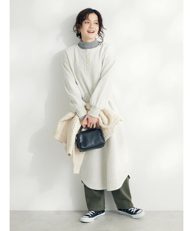 CRAFT STANDARD BOUTIQUE ピグメントツイル　Ｗタックリラックスパンツ Khaki