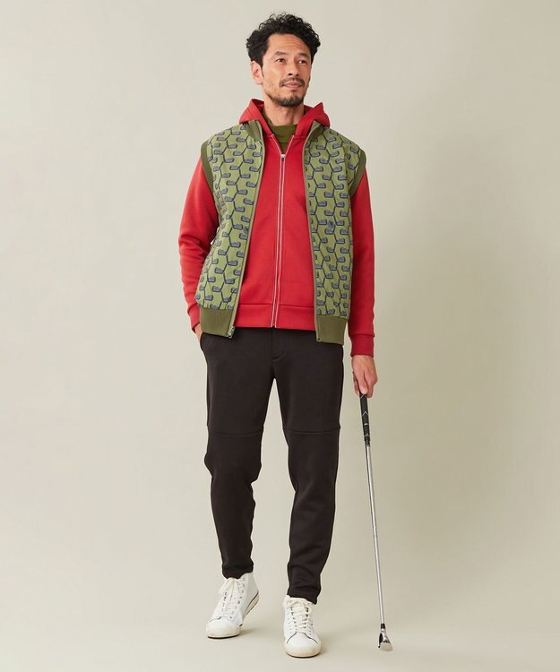 23区GOLF 【MEN】ダンボール フーディパーカー ワイン系