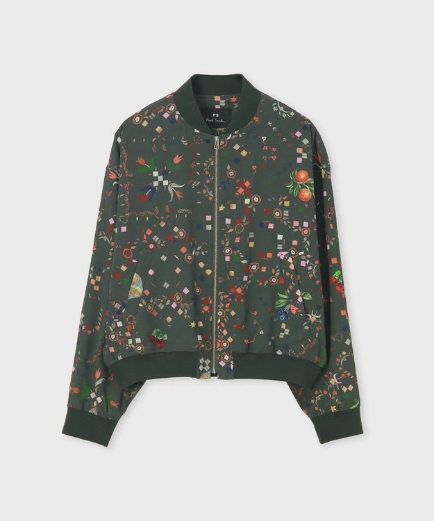 Paul Smith Keepsakeプリント ブルゾン カーキ