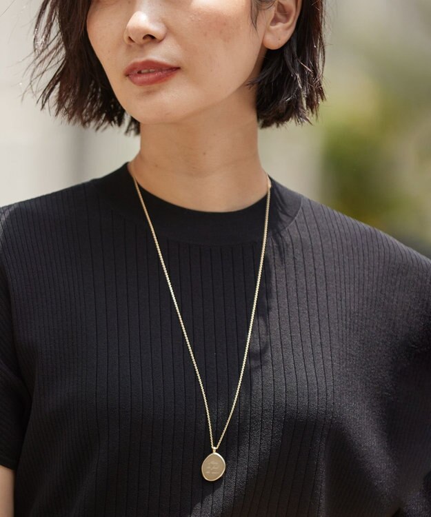 J.PRESS LADIES Merciプレート ネックレス ゴールド系