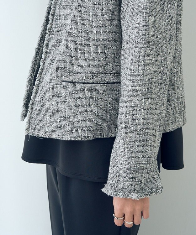 YECCA VECCA ツイードジャケット Mix