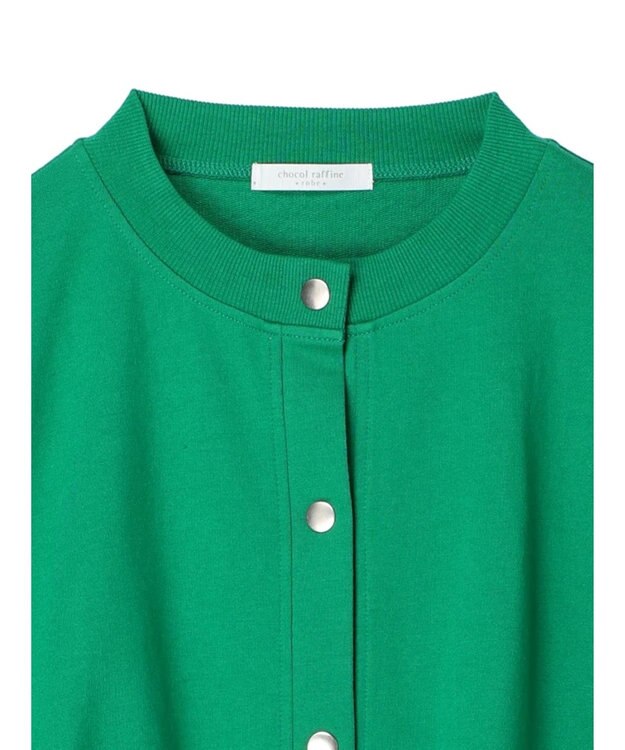 Green Parks ミニ裏毛オーバーサイズカーディガン Green