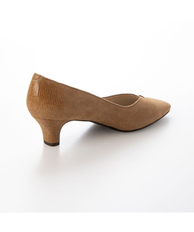 Riz raffinee <Riz raffinee>Vカットリザードプリントパンプス キャメルカタオシ