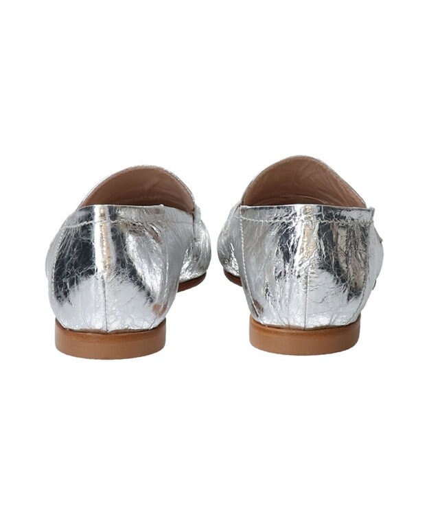 INTER-CHAUSSURES 【INTER-CHAUSSURES】ラウンドトウベーシックローファー シルバー