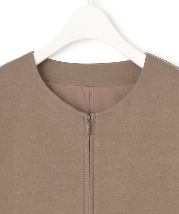 ICB L 【WEB限定・洗える】 コットンダンボール ブルゾン ブラウン系