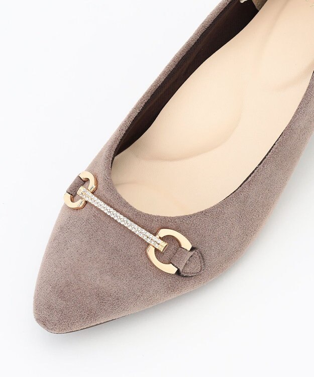 ANY SIS 【23.0cm~24.0cm】ストーンビット パンプス チャコール