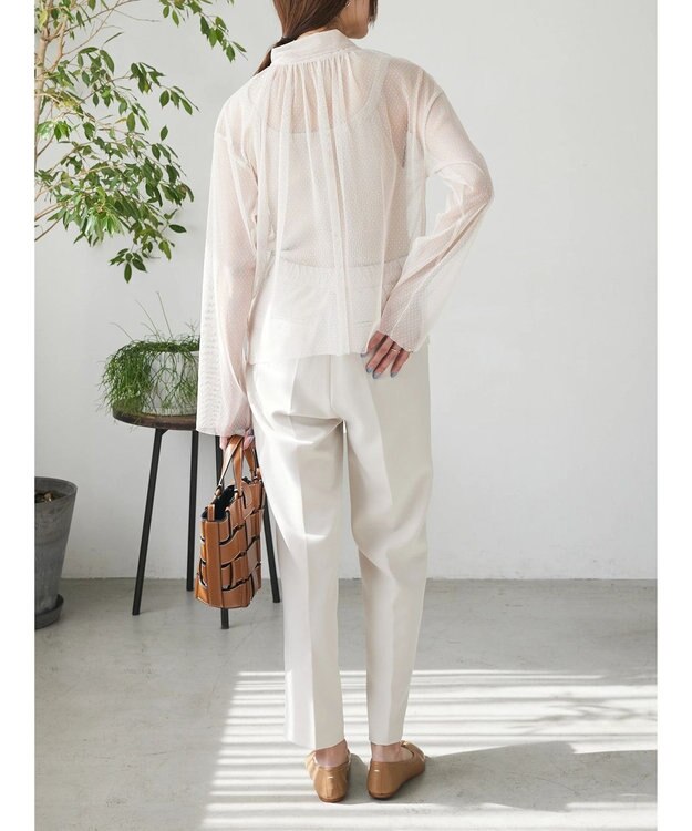 Green Parks AnriettMusee ドットチュール２ＷＡＹボウタイブラウス Ivory