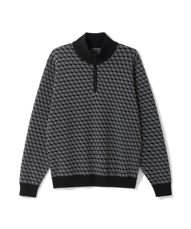 ZERO HALLIBURTON モノグラム ハーフジップニット ZHG-M5A4b 85114 ブラック