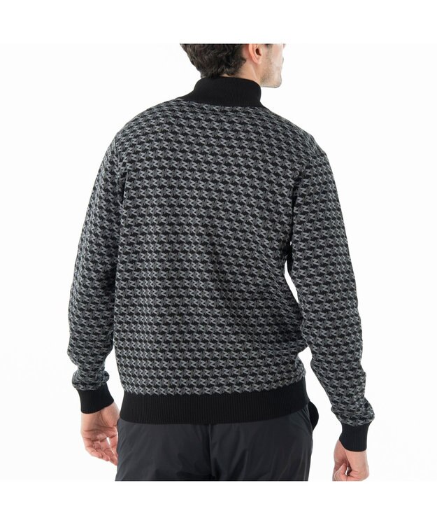 ZERO HALLIBURTON モノグラム ハーフジップニット ZHG-M5A4b 85114 ブラック