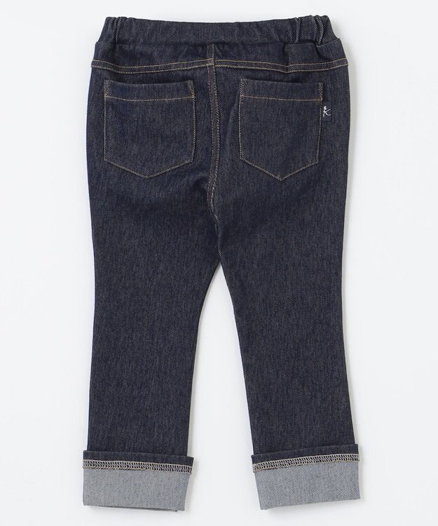 組曲 KIDS 【80-100㎝】デニムニット パンツ ネイビー系