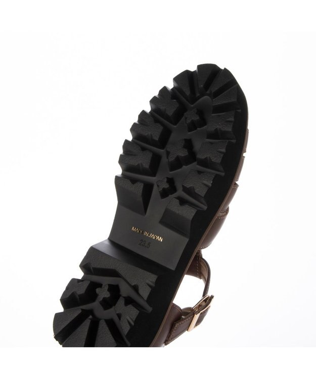 ing <ing>ボリュームソールグルカサンダル ブラウン