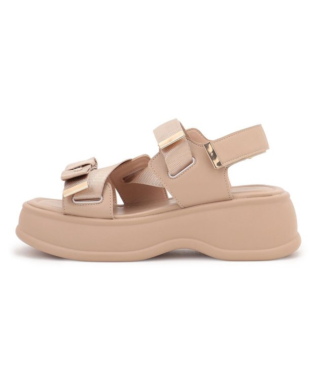 TOCCA CROSSING RIBBON SPORTS SANDALS サンダル ベージュ系