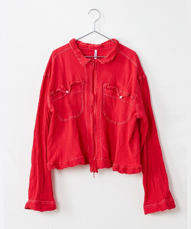 crêprie tsumori chisato creperie FRONT ZIP JACKET クレプリ フロントジップジャケット RED