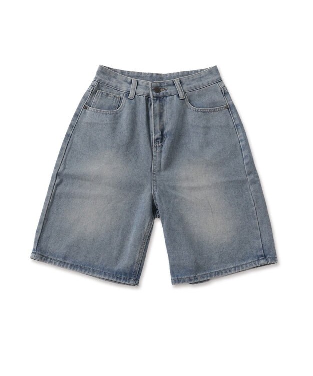 WEGO ワイドハーフデニムパンツ デニム