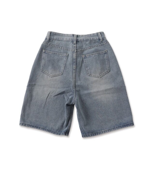 WEGO ワイドハーフデニムパンツ デニム