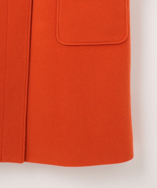 J.PRESS LADIES Jackal 140sソフトメルトン ダッフルコート オレンジ系