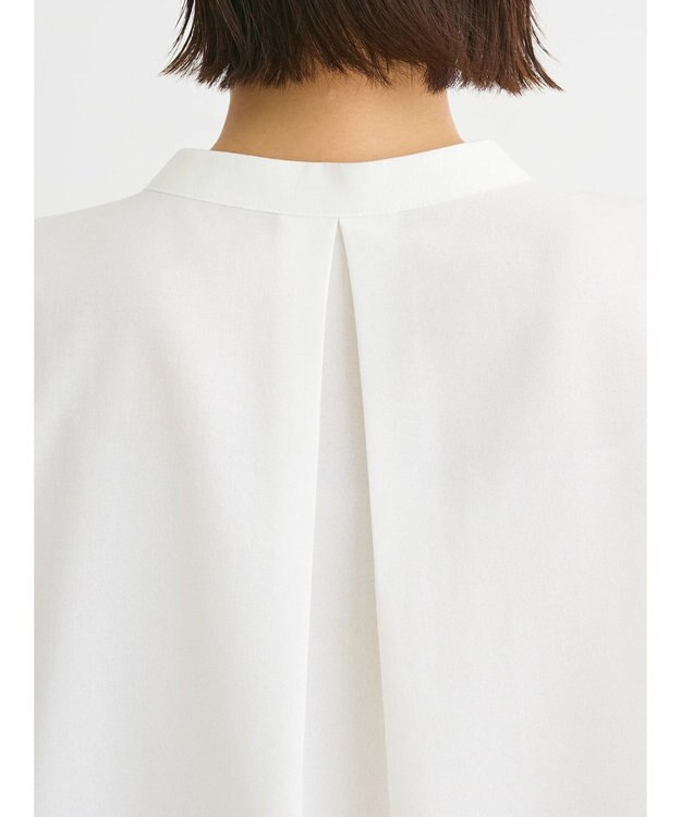 Green Parks 接触冷感　比翼ボタンチュニック Off White