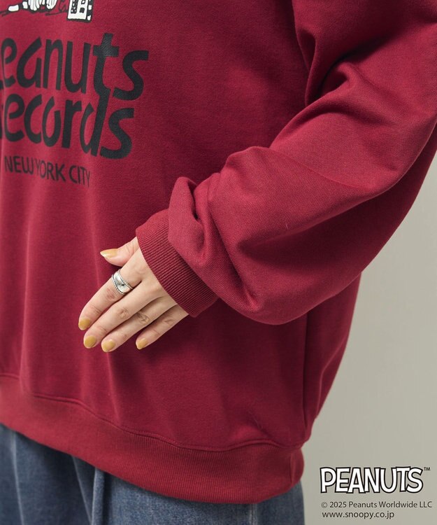 Green Parks ■PEANUTS ヘッドフォンスウェット Bordeaux