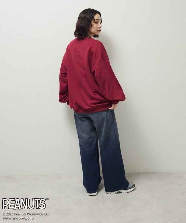 Green Parks ■PEANUTS ヘッドフォンスウェット Bordeaux