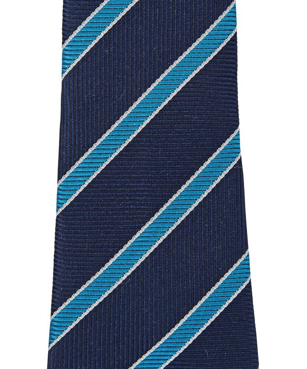 MIKI HOUSE HOT BISCUITS 【ミキハウス】 ストライプ柄ネクタイ(ポケットチーフ付) 紺