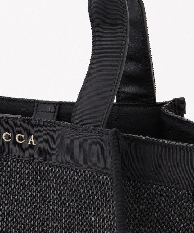 TOCCA SIDE RIBBON BASKET かごバッグ ブラック系