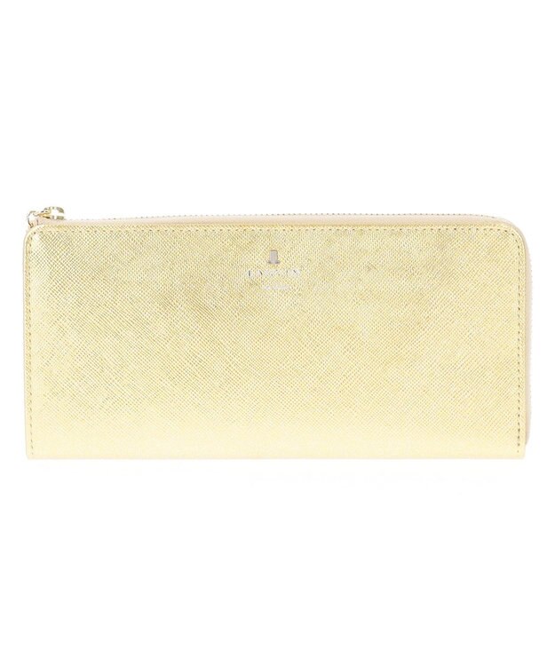 LANVIN en Bleu リュクサンブールブリエ Lファスナー長財布 ゴールド
