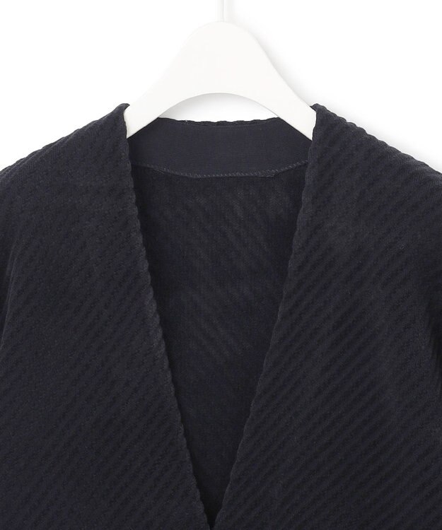 ICB L 【WEB限定カラーあり・洗える】 ジオメトリックパターン カーディガン チャコール系［WEB限定］