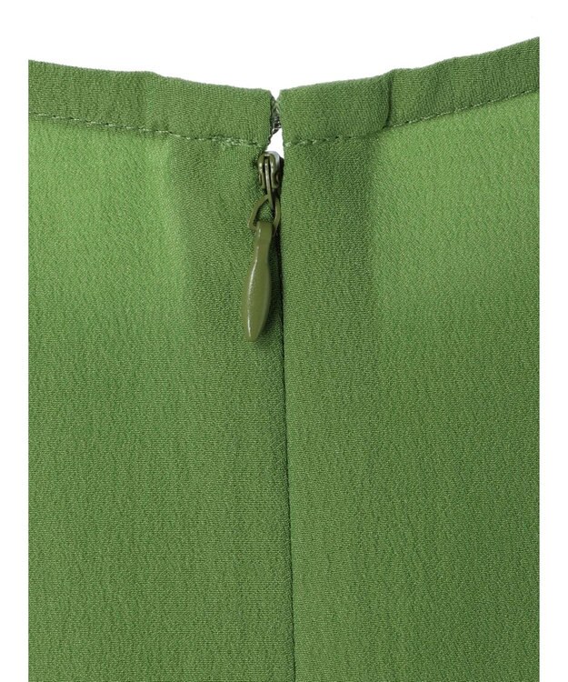 Green Parks AnriettMusee ノースリーブタックペプラムブラウス Green