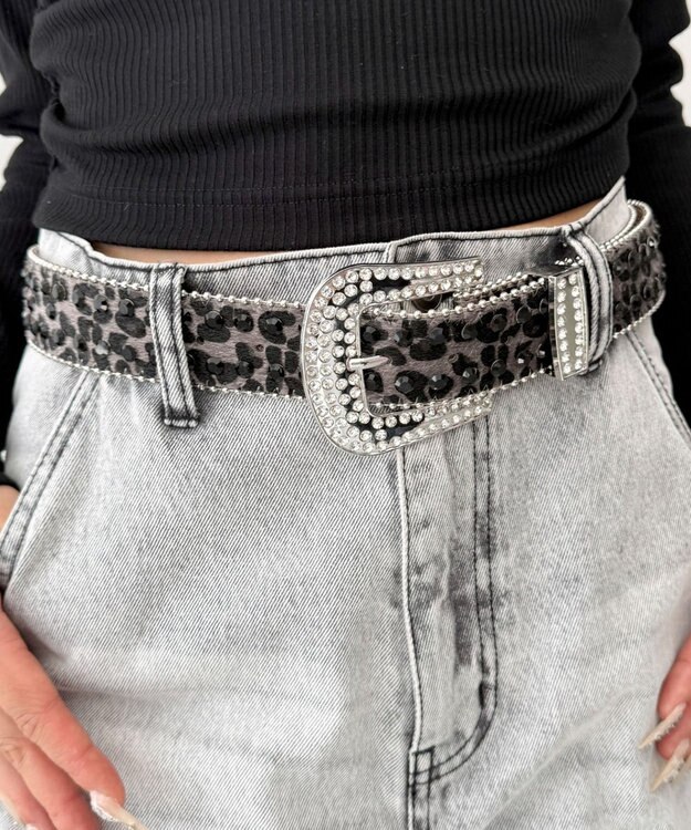 WEGO Lビジューラメシャギーベルト 柄3