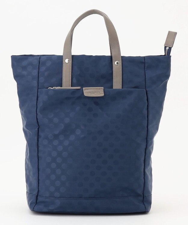 Y'SACCS ドットジャカード　トート型リュック ネイビー