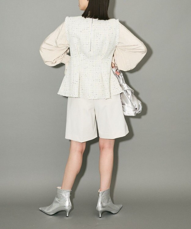 Green Parks ボウタイリボンブラウス Ivory