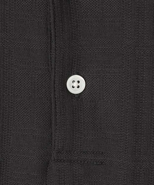 J.PRESS MEN 【ビジネス対応】リンクスシャドーチェック ロングスリーブポロシャツ グレー系