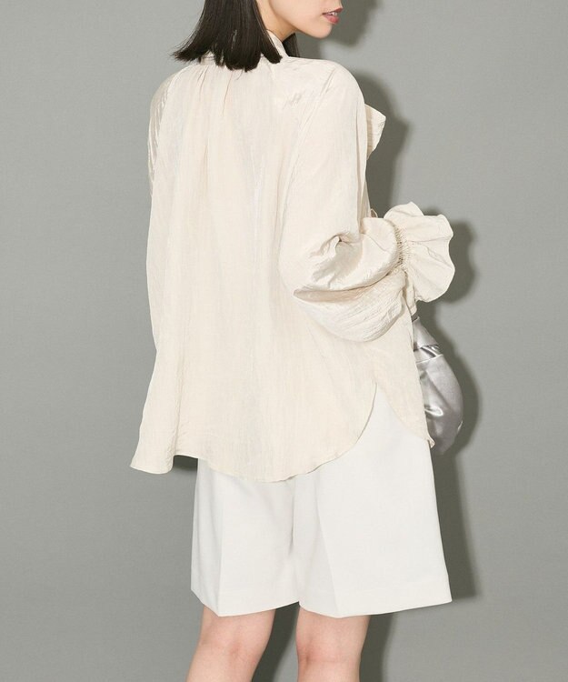 Green Parks ボウタイリボンブラウス Ivory