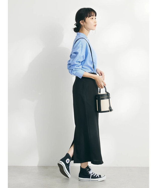 CRAFT STANDARD BOUTIQUE ジョーゼットタイトスカート Black