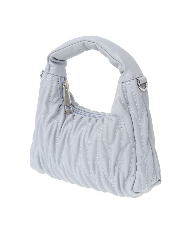 earth music&ecology ウエーブキルトショルダーバッグ Light Gray