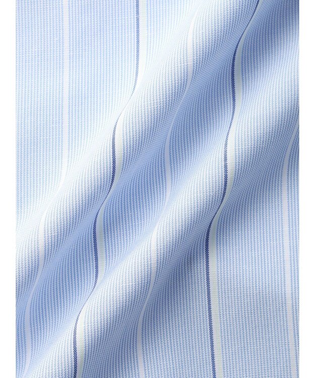 AMERICAN HOLIC 接触冷感＋ＵＶカット　ギャザースリーブブラウス Stripe Sax