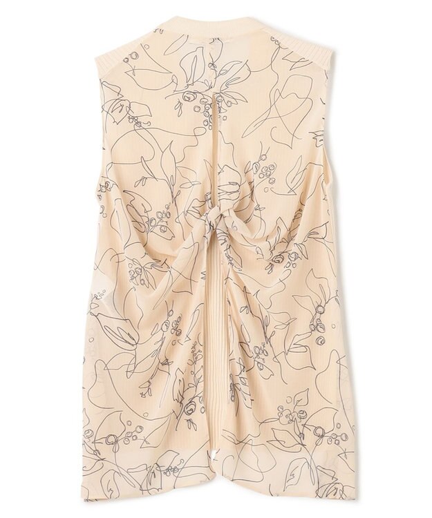 BEIGE， 【S-size】GINGKO / ドッキングニット Ecru