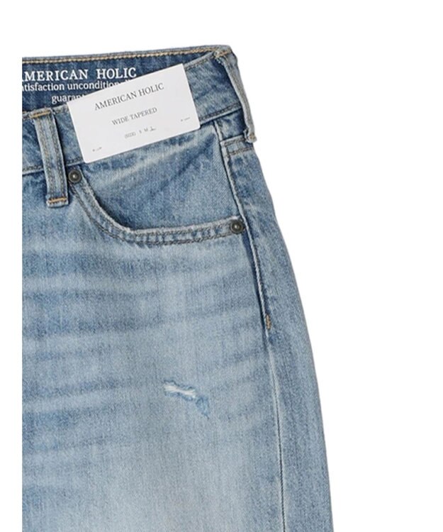 AMERICAN HOLIC ダメージデニムパンツ Light Indigo
